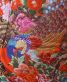 結婚式の色打掛・花嫁用着物|朱赤地に花々と鳥の刺繍 No.81　